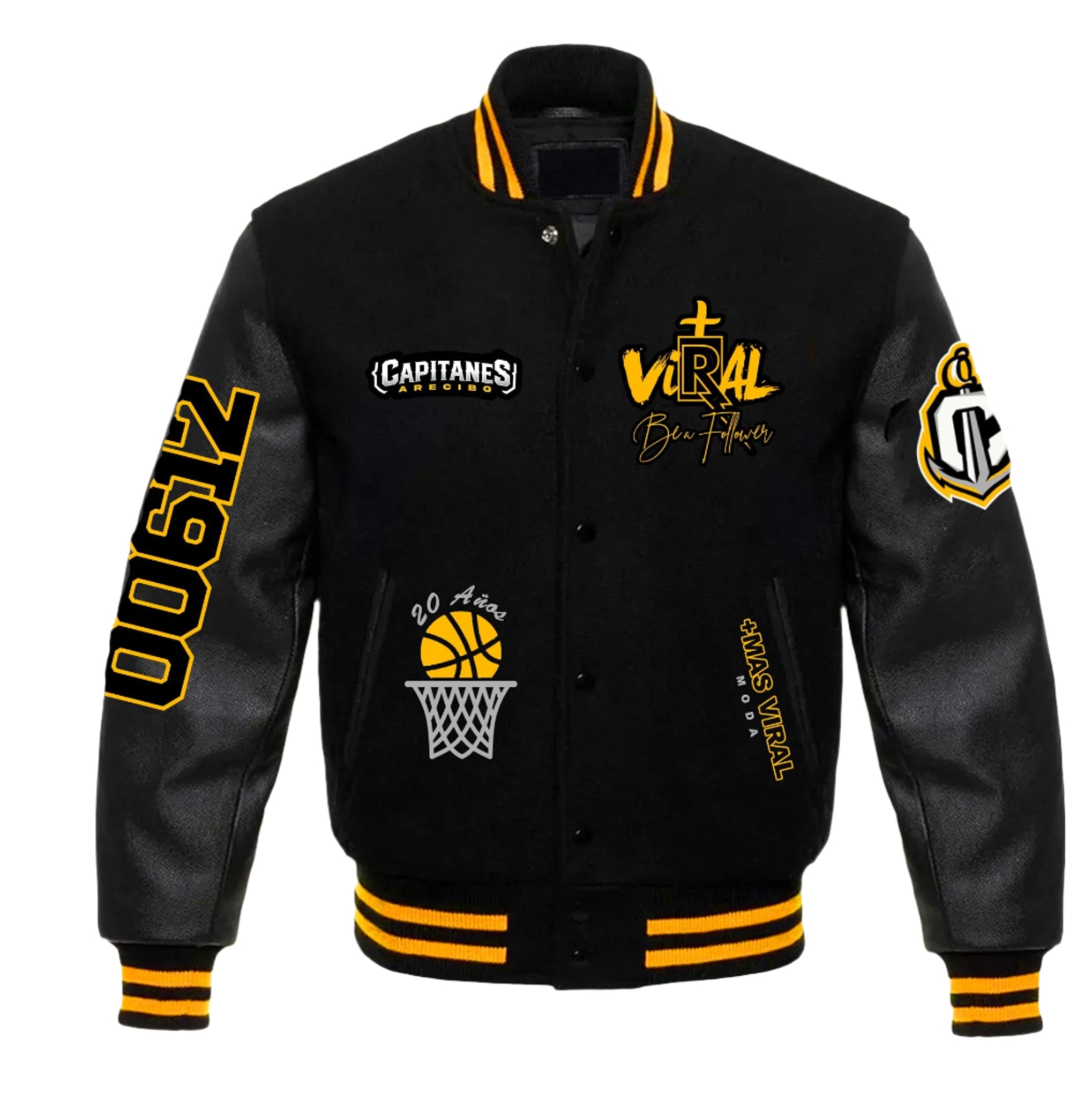 Jacket Varsity Capitanes Arecibo +Mas Viral