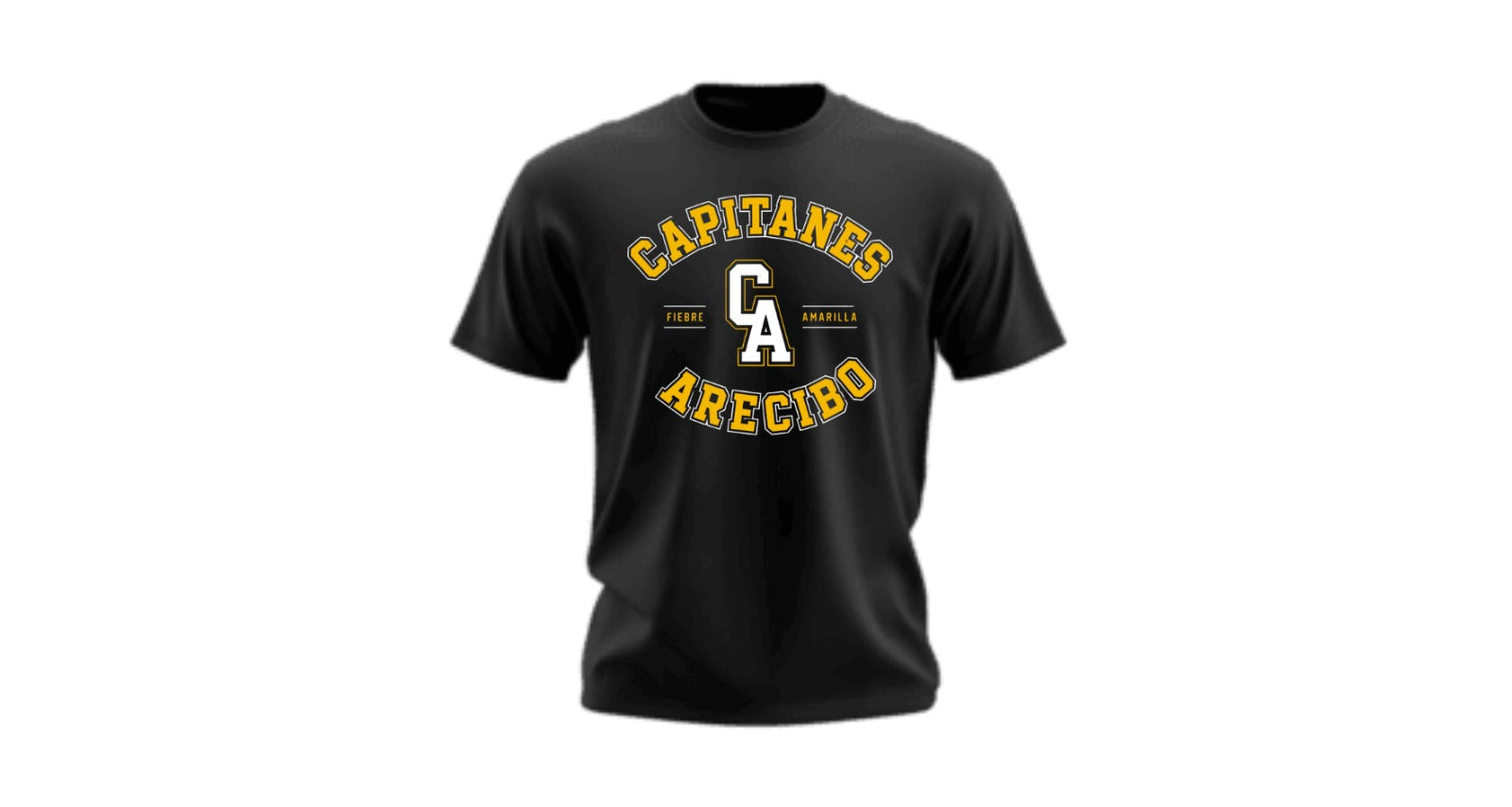 TSHIRT Negro  la villa del capitan 2026 letras amarilla